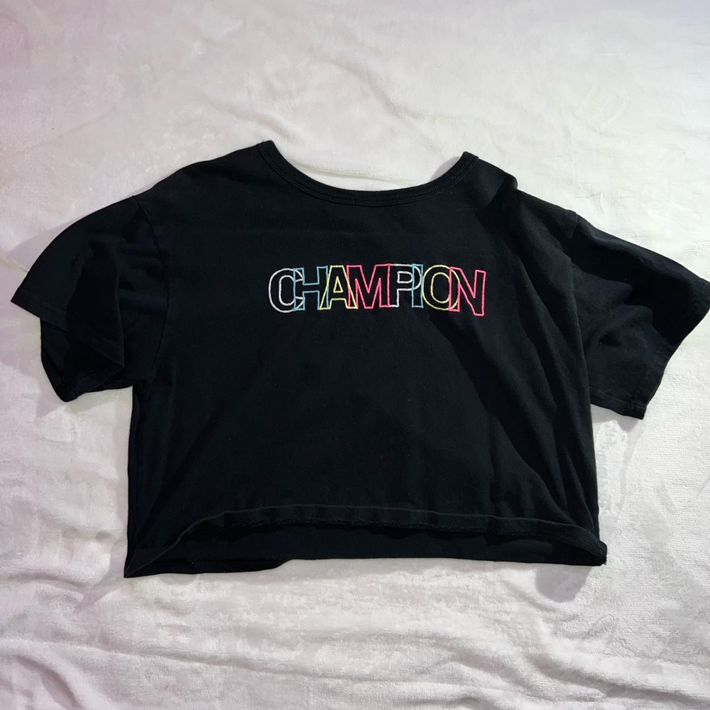 Black Champion crop top